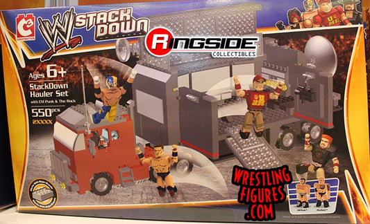 Unreleased WWE Bridge Direct StackDown Hauler Set