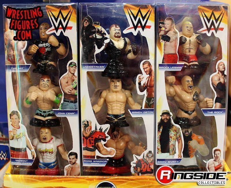 Unreleased WWE Wicked Cool Toys Thumbpers Series 2 4-Pack: Brock Lesnar, The Rock, Bray Wyatt & Sheamus
