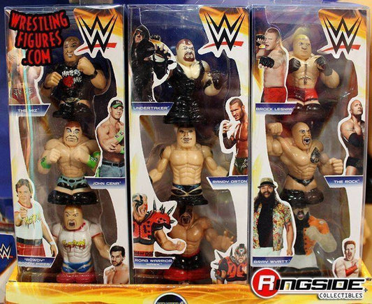 Unreleased WWE Wicked Cool Toys Thumbpers Series 2 4-Pack: Brock Lesnar, The Rock, Bray Wyatt & Sheamus
