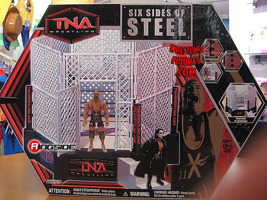 Unreleased TNA Wrestling Jakks Pacific Deluxe Impact! Six Sides of Steel