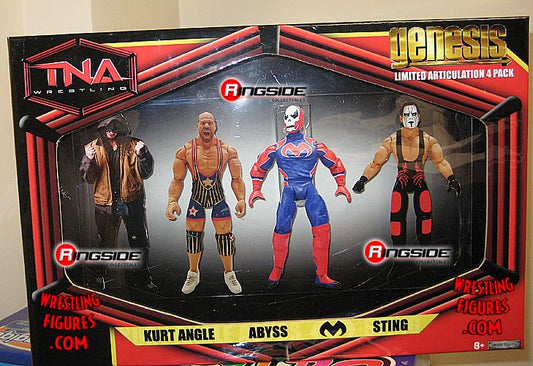 Unreleased TNA Wrestling Jakks Pacific Genesis Multipack: Abyss, Kurt Angle, Suicide & Sting