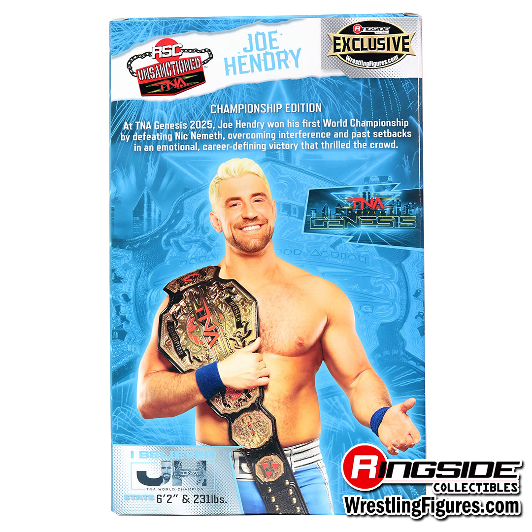 2026 TNA Wrestling RSC Toys Unsanctioned Joe Hendry [With Belt on Waist]