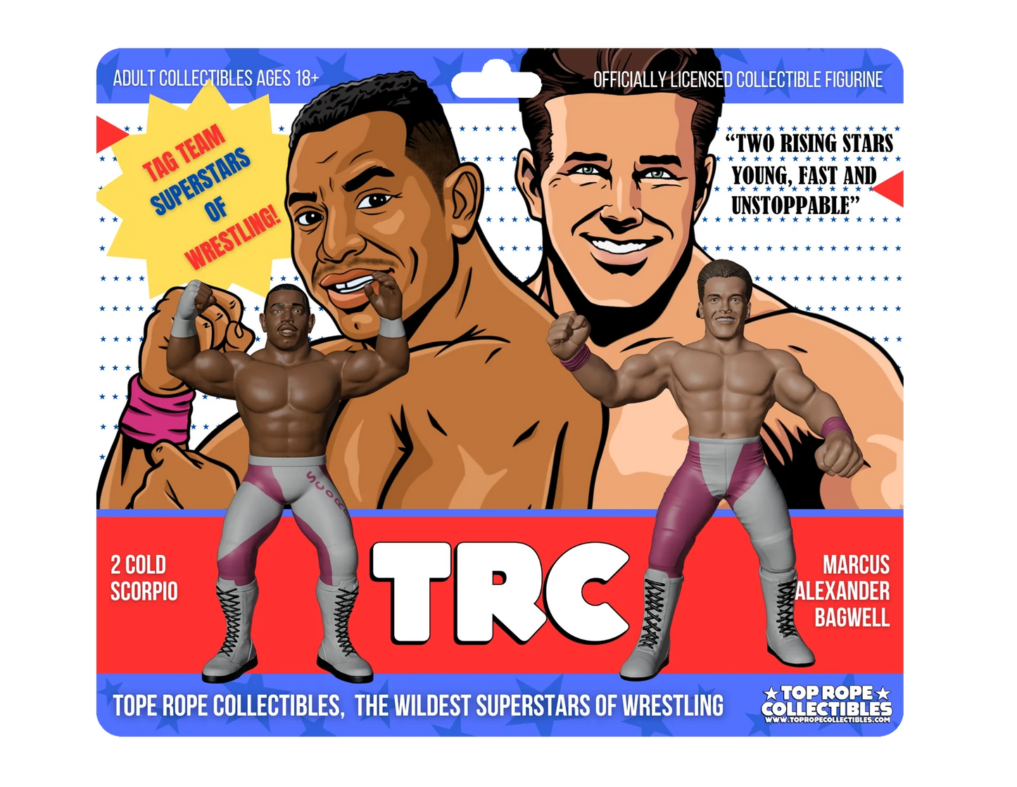 Top Rope Collectibles 2-Pack: 2 Cold Scorpio & Marcus Alexander Bagwell