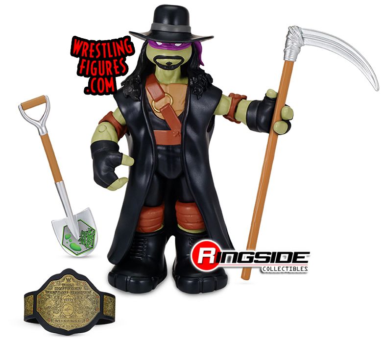 2016 Playmates Toys Teenage Mutant Ninja Turtles WWE Ninja Superstars Series 1 Donatello as Undertaker [Exclusive]