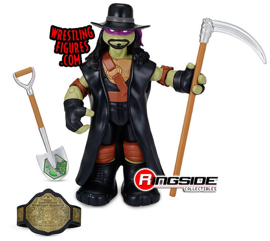 2016 Playmates Toys Teenage Mutant Ninja Turtles WWE Ninja Superstars Series 1 Donatello as Undertaker [Exclusive]