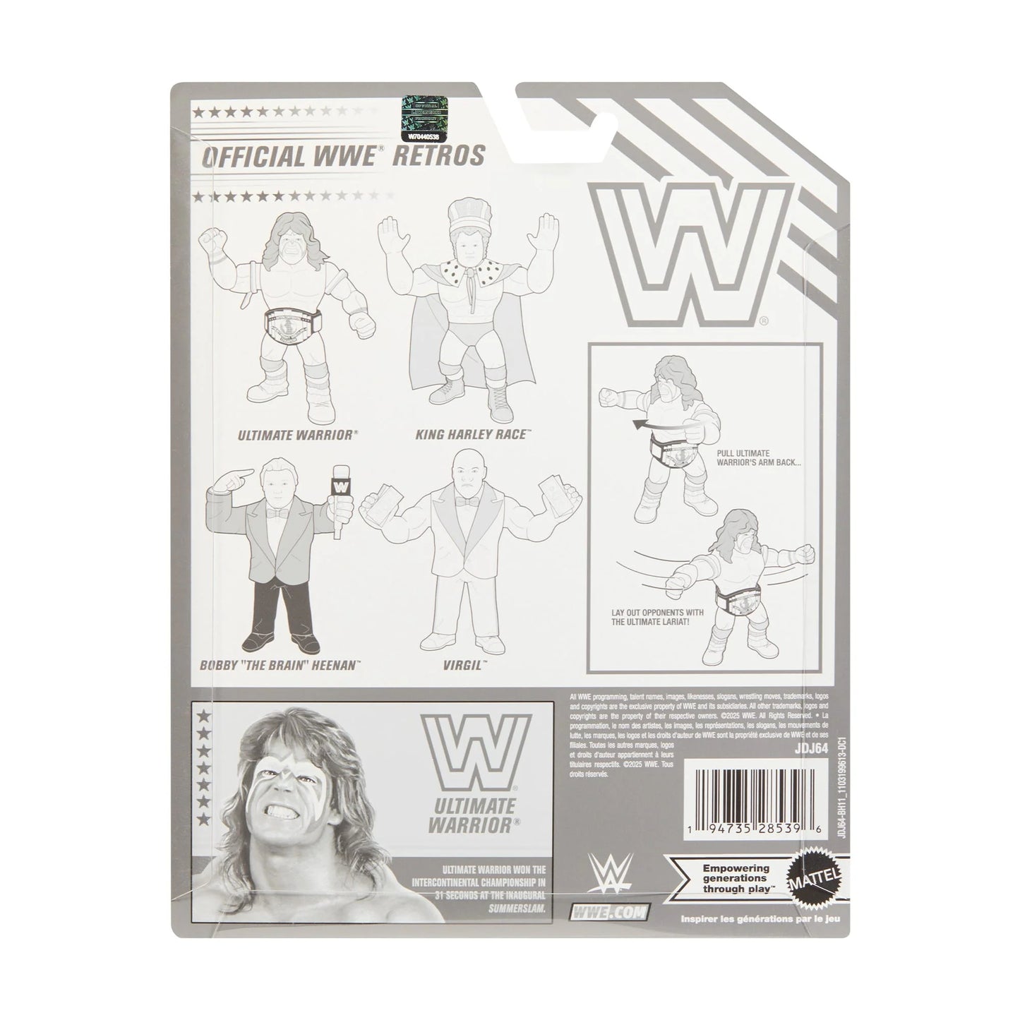 2025 WWE Mattel Creations Exclusive Retro Series 18 Official Retro 4-Pack