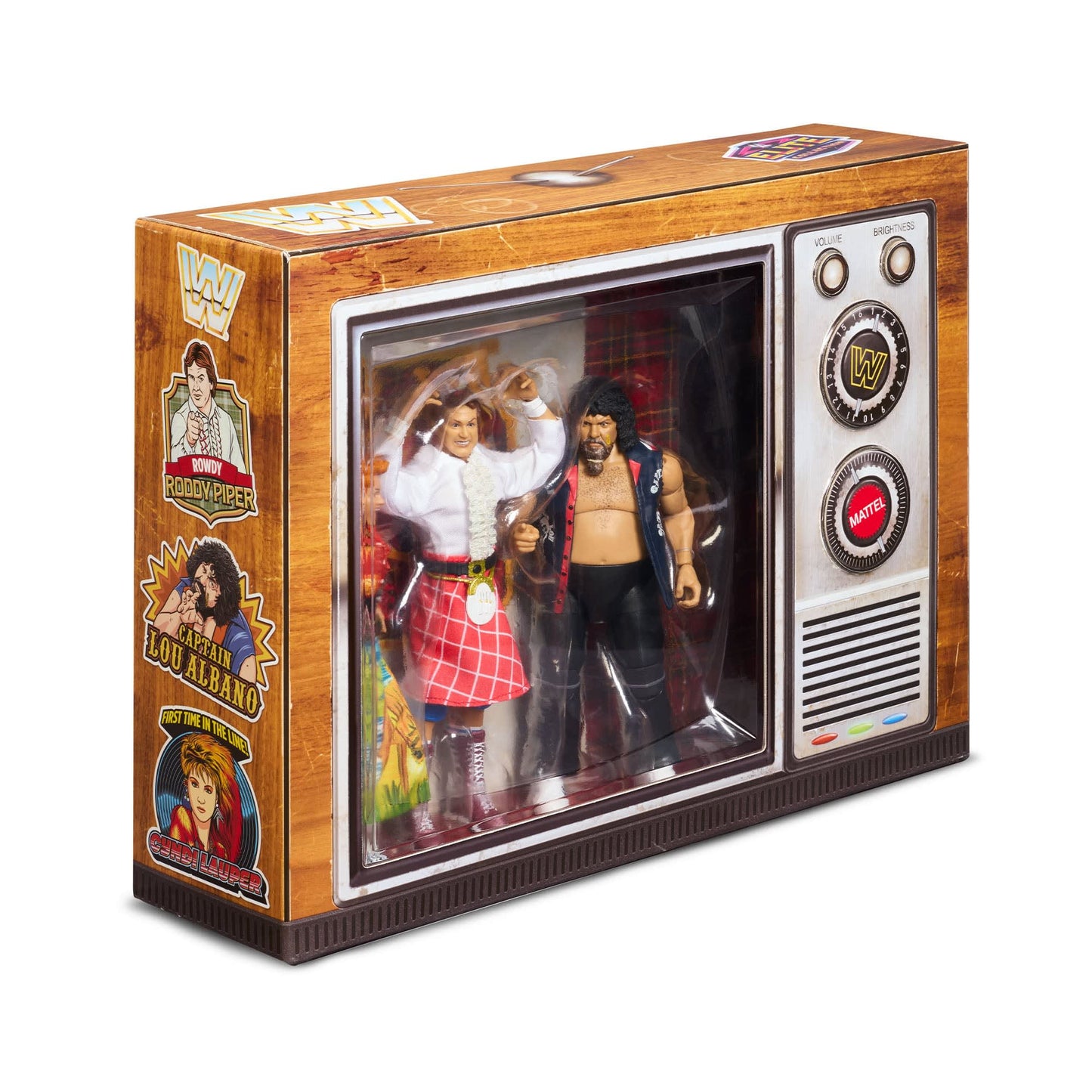 2026 WWE Mattel Elite Collection San Diego Comic Con Exclusive "Rock 'n' Wrestling Connection" 3-Pack: Cyndi Lauper, "Rowdy" Roddy Piper & Captain Lou Albano