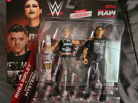 2024 WWE Mattel Main Event Raw on Netflix 2-Pack: Rhea Ripley & "Dirty" Dominik Mysterio