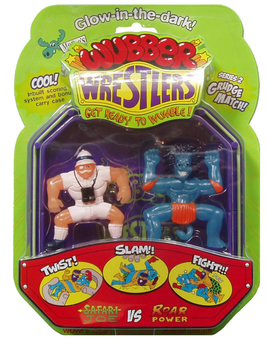Moose Toys Wubber Wrestlers Series 2 Grudge Match: Safari Joe vs. Roar Power