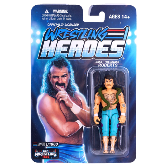 2026 Pro Wrestling Tees Wrestling Heroes Series 1 Redux Jake "The Snake" Roberts