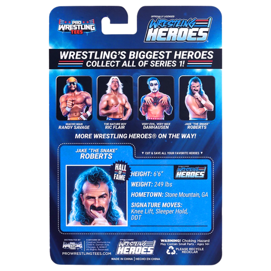 2026 Pro Wrestling Tees Wrestling Heroes Series 1 Redux Jake "The Snake" Roberts