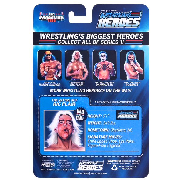 2026 Pro Wrestling Tees Wrestling Heroes Series 1 Redux "The Nature Boy" Ric Flair