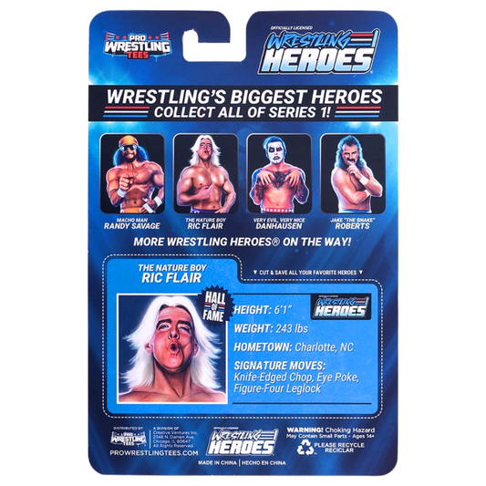 2026 Pro Wrestling Tees Wrestling Heroes Series 1 Redux "The Nature Boy" Ric Flair