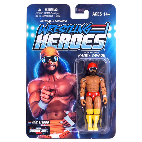 2026 Pro Wrestling Tees Wrestling Heroes Series 1 Redux "Macho Man" Randy Savage