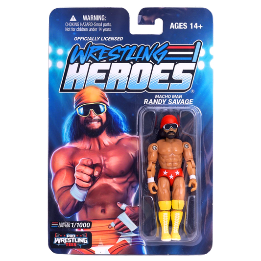 2026 Pro Wrestling Tees Wrestling Heroes Series 1 Redux "Macho Man" Randy Savage
