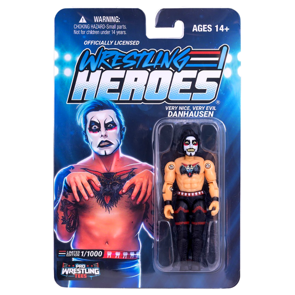 2026 Pro Wrestling Tees Wrestling Heroes Series 1 Redux "Very Nice, Very Evil" Danhausen