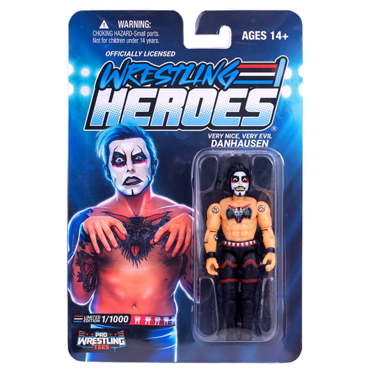 2026 Pro Wrestling Tees Wrestling Heroes Series 1 Redux "Very Nice, Very Evil" Danhausen