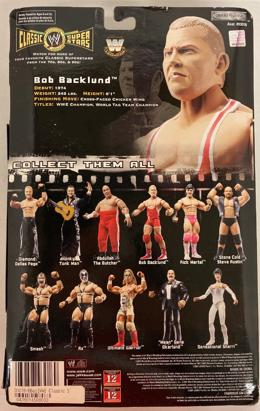 2007 WWE Jakks Pacific Classic Superstars Series 14 Bob Backlund