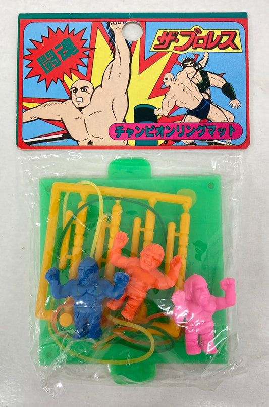 Bandai The Pro-Wrestling Fighting Spirit Keshi 3-Pack with Ring