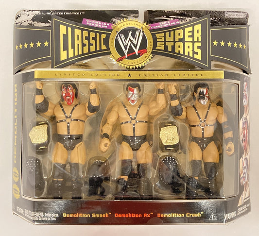 2008 WWE Jakks Pacific Classic Superstars 3-Packs Series 10 Demolition: Demolition Smash, Demolition Ax & Demolition Crush