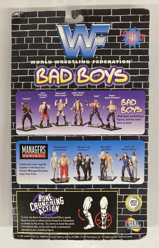 1997 WWF Jakks Pacific Superstars Series 4 "Bad Boys" Justin "Hawk" Bradshaw