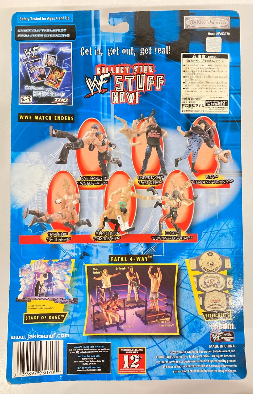 2002 WWF Jakks Pacific Match Enders Undertaker