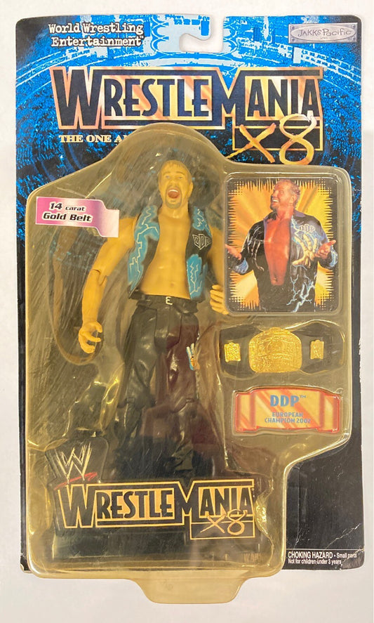 2002 WWE Jakks Pacific R-3 Tech WrestleMania X8 DDP