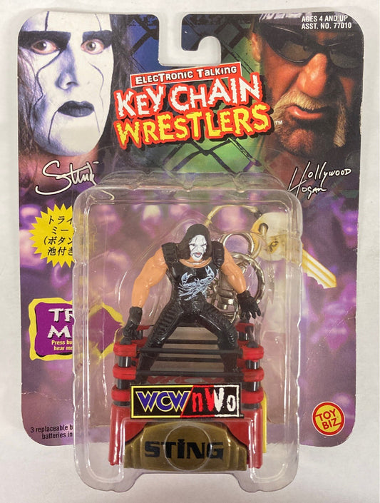 1998 WCW Toy Biz Electronic Talking Keychain Wrestlers Sting [Crow]