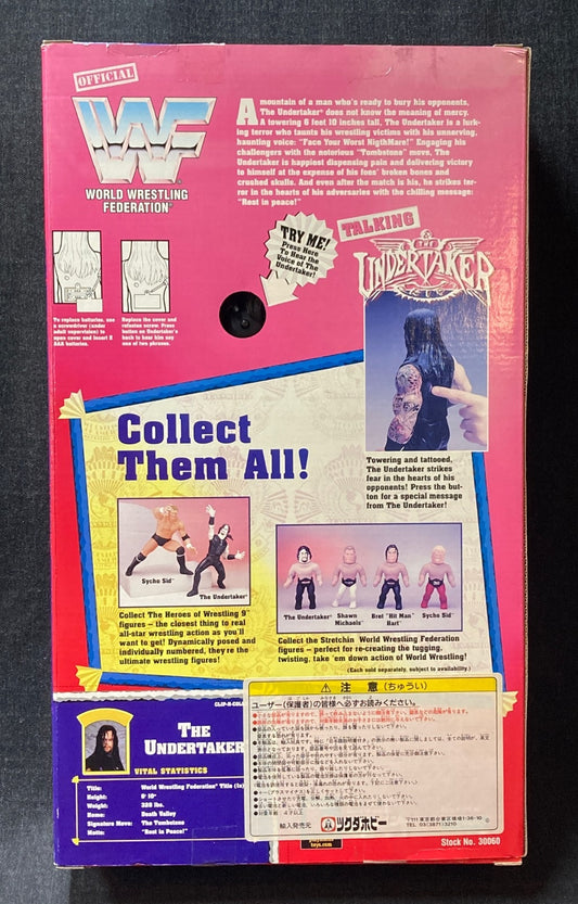 1997 WWF Playmates Toys 14" Talking The Undertaker