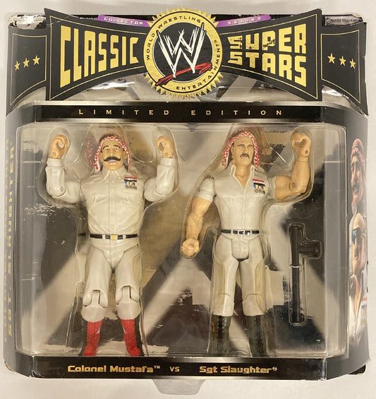 2006 WWE Jakks Pacific Classic Superstars 2-Packs Series 4 Colonel Mustafa & Sgt. Slaughter