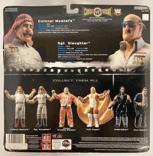2006 WWE Jakks Pacific Classic Superstars 2-Packs Series 4 Colonel Mustafa & Sgt. Slaughter