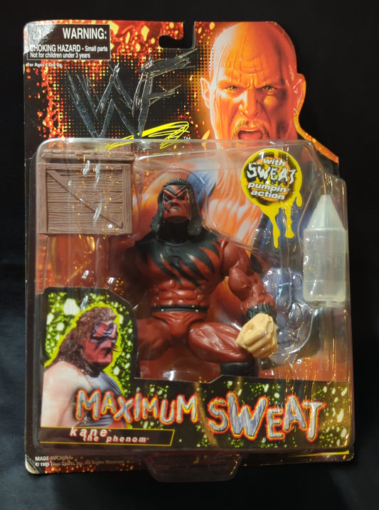 1999 WWF Jakks Pacific Maximum Sweat Series 1 Kane [With Mask]