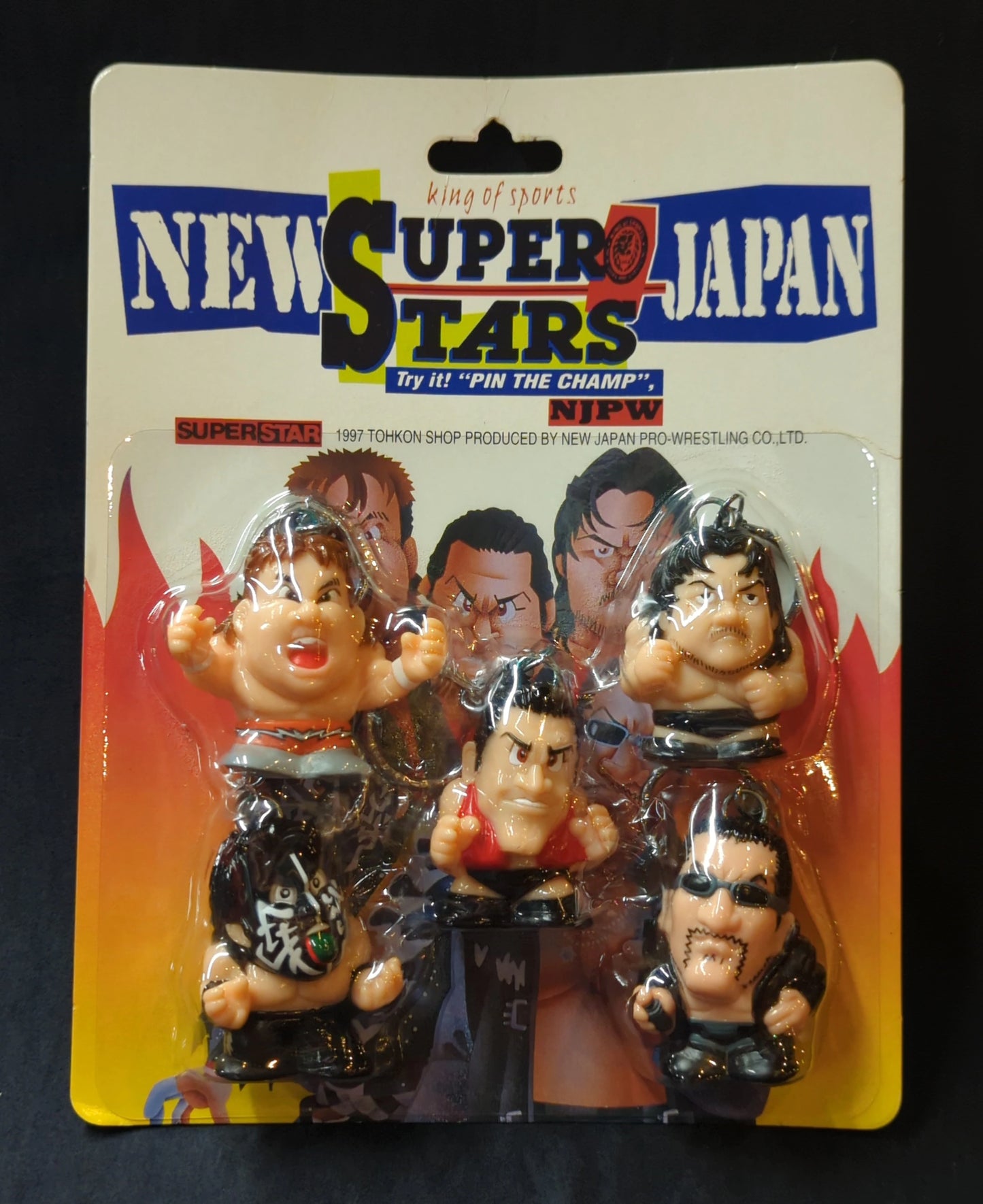 1997 NJPW Tohkon Shop New Japan Superstars Keychain Set