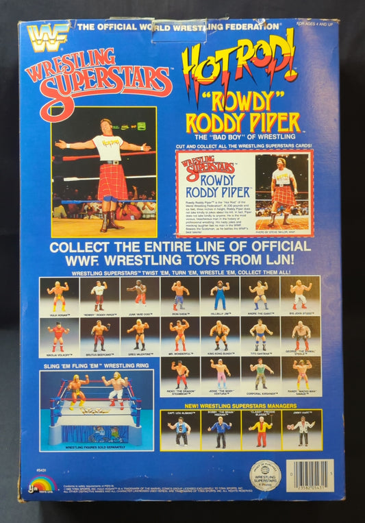 1985 WWF LJN Wrestling Superstars Series 16" Articulated Rowdy Roddy Piper