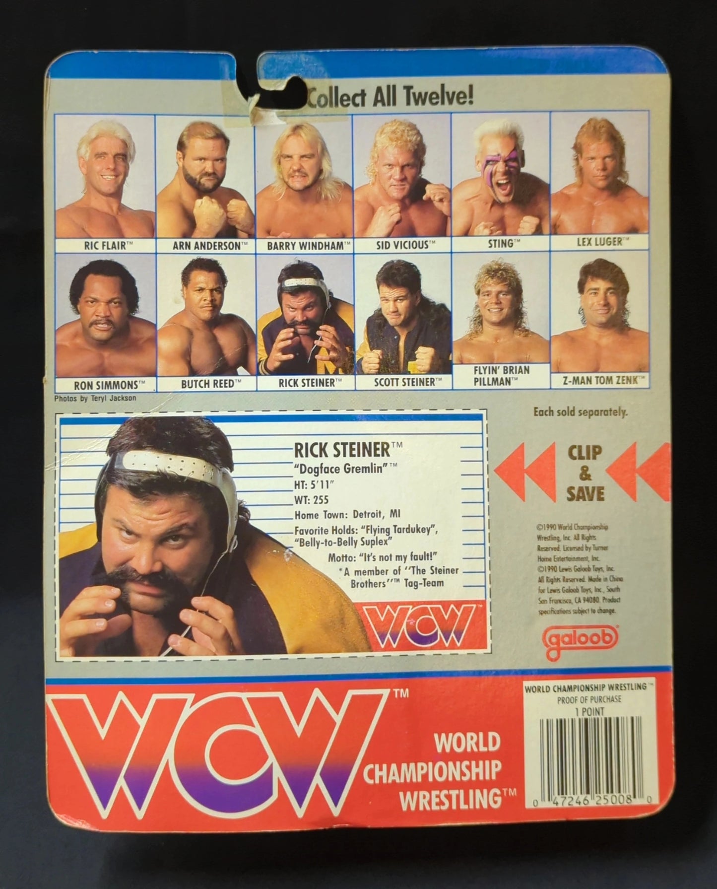 1990 WCW Galoob Series 1 Rick Steiner