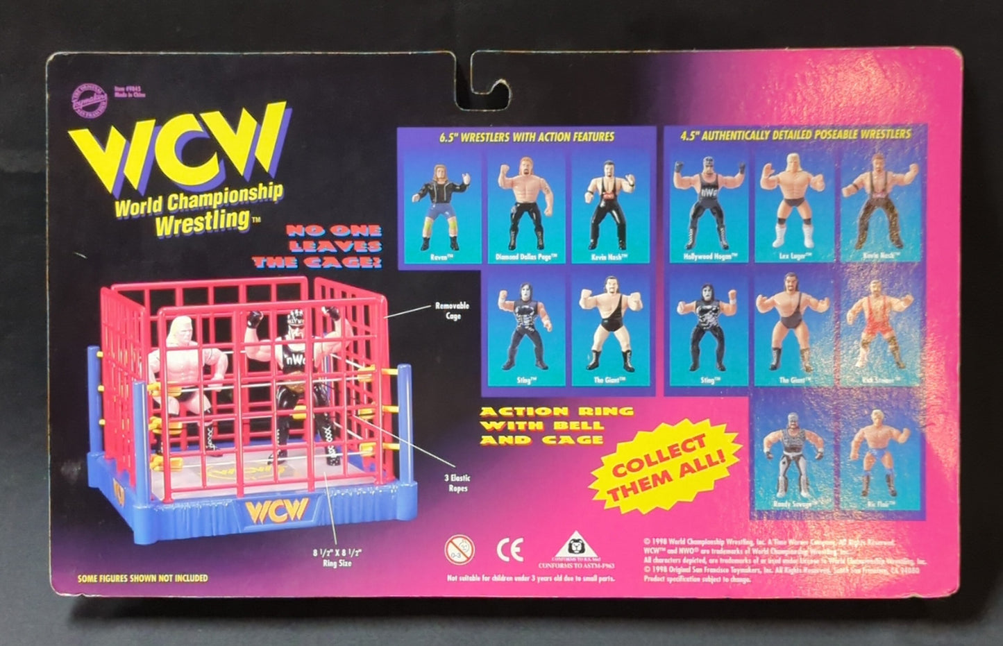 1998 WCW OSFTM 4.5" Articulated Multipacks: Sting, Rick Steiner, Ric Flair & Lex Luger