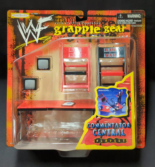 1998 WWF Jakks Pacific Grapple Gear Series 1: Commentator Central Playset