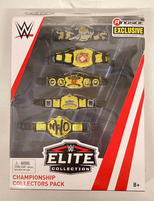 2019 WWE Mattel Elite Collection Ringside Exclusive Championship Collectors Pack
