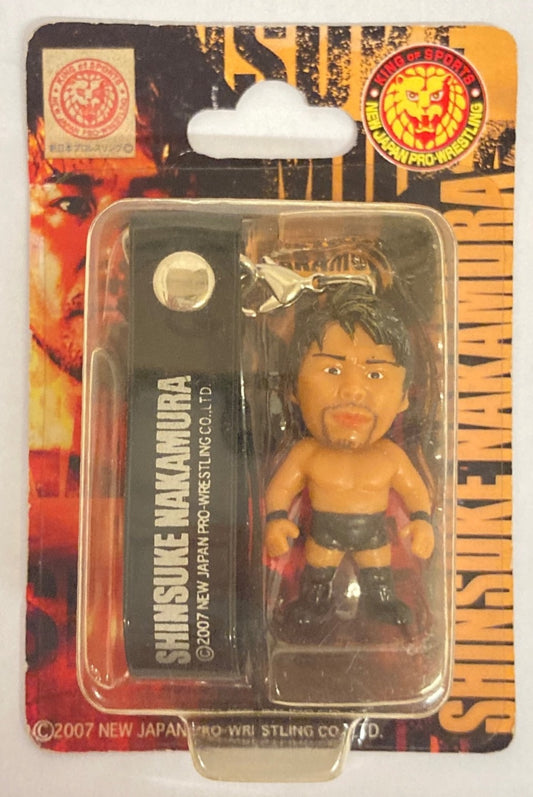 2007 NJPW CharaPro Shinsuke Nakamura Mini Big Head Figure Strap