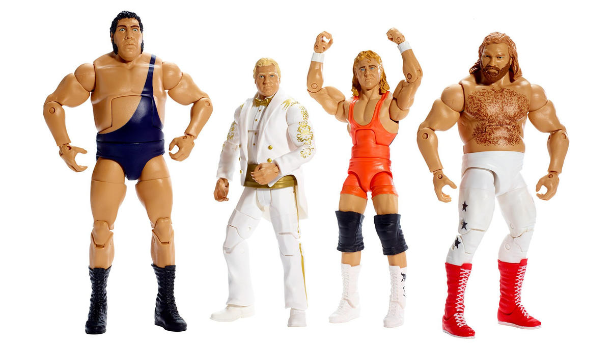 2016 WWE Mattel Elite Collection Hall of Fame Heenan Family: Andre the Giant, Bobby Heenan, Mr. Perfect & Big John Studd [Exclusive]