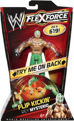 2011 WWE Mattel Flex Force Series 2 Flip Kickin' Rey Mysterio [With Green Gear]