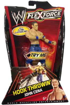 2011 WWE Mattel Flex Force Series 2 Hook Throwin' John Cena [On Alternate Card]