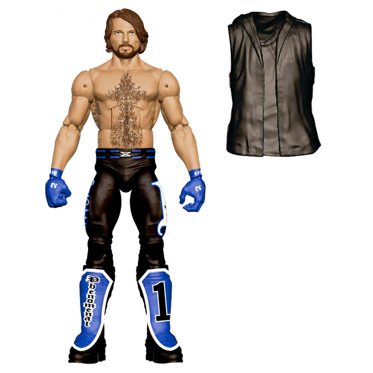 WWE Ultimate Edition AJ Styles Action Figure, 6-in, Posable, Authentic WWE Ultimate Edition AJ Styles Action Figure, 6-in, Posable, Authentic