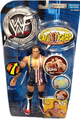 2001 WWF Jakks Pacific  Back Talkin' Slammers Series 3 Kurt Angle