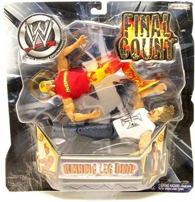 2002 WWE Jakks Pacific Final Count Series 6 "Running Leg Drop": Hollywood Hulk Hogan & Triple H