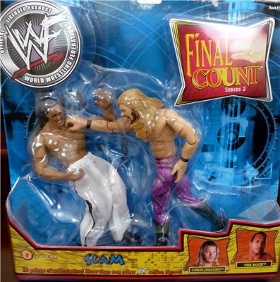 2002 WWF Jakks Pacific Final Count Series 2 "Slam": Chris Jericho & The Rock