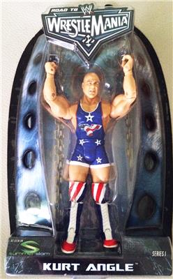 2005 WWE Jakks Pacific Ruthless Aggression Road to WrestleMania 22 Series 1 Kurt Angle