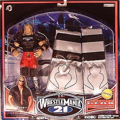 2005 WWE Jakks Pacific Ruthless Aggression WrestleMania 21 Signature Gear Series 2 Edge