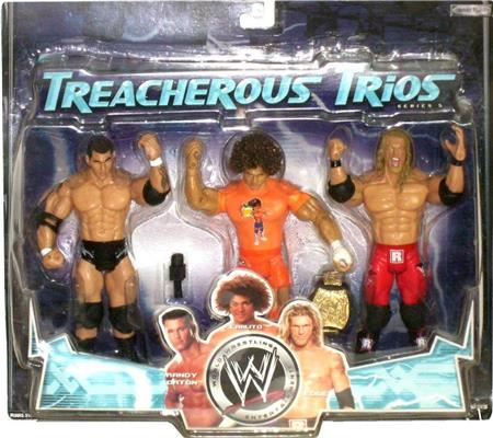 2007 WWE Jakks Pacific Treacherous Trios Series 5 Randy Orton, Carlito & Edge