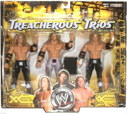 2008 WWE Jakks Pacific Treacherous Trios Series 8 Zack Ryder, Edge & Curt Hawkins